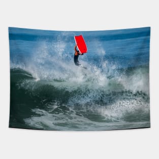 Bodyboarder in action Tapestry