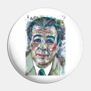 BORGES watercolor portrait .5 Pin