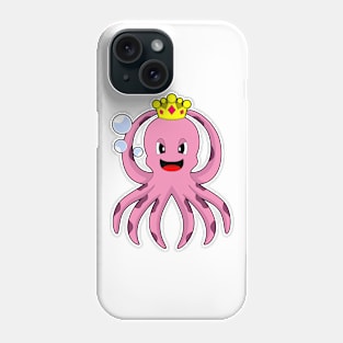 Octopus King Crown Phone Case