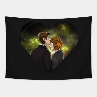 X-Files Mulder Scully OTP Kiss Ship Tapestry