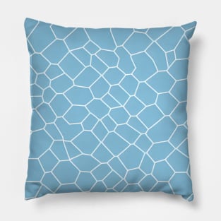 Abstract Geometric Water Pattern - blue pastel scheme Pillow