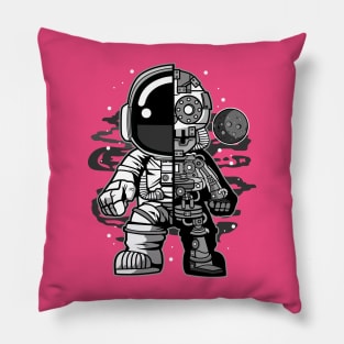 astronaut half robot Pillow