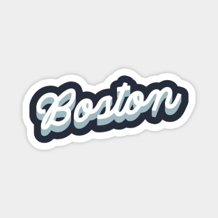 Boston cursive script Magnet