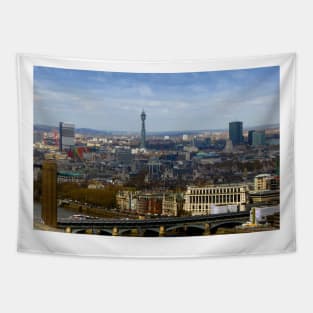 BT Tower London Skyline Cityscape England UK Tapestry