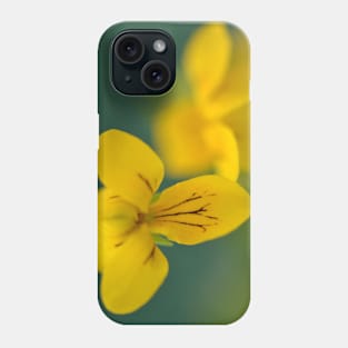 Yellow viola flower Phone Case