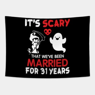 It's Scary That We've Been Married For 31 Years Ghost And Death Couple Husband Wife Since 1989 Tapestry