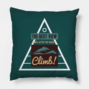 Outdoor Activity - The Hardest Climb Pillow