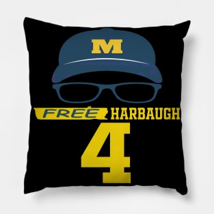 free harbaugh Pillow