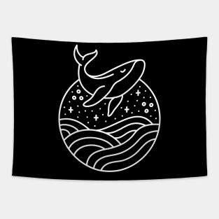 Jumping Whale Tapestry