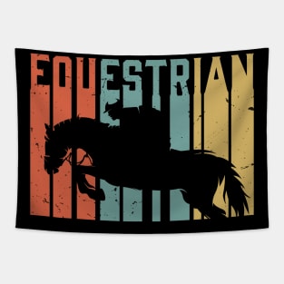 Retro Equestrian /  Equestrian lover gift idea / Equestrian present / horse riding lover Tapestry