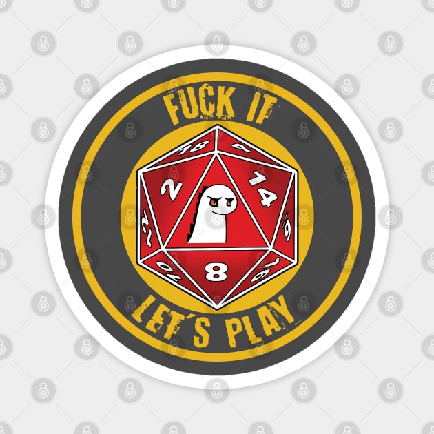 Let's Play! (Uncensored) - Dumbgeons & Dragons Magnet by Dumb Dragons Productions Store