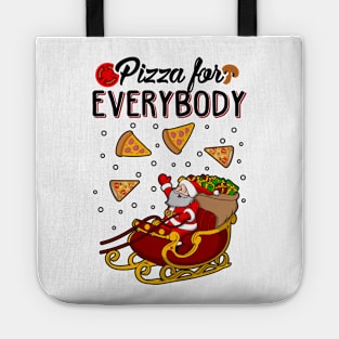 Pizza For Everybody Funny Christmas Sweater Tote