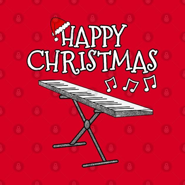 Christmas Keyboard Keyboardist Piano Teacher Xmas 2022 by doodlerob