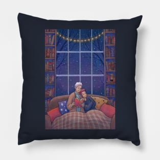Cosy Cottage Winter Husbands Pillow