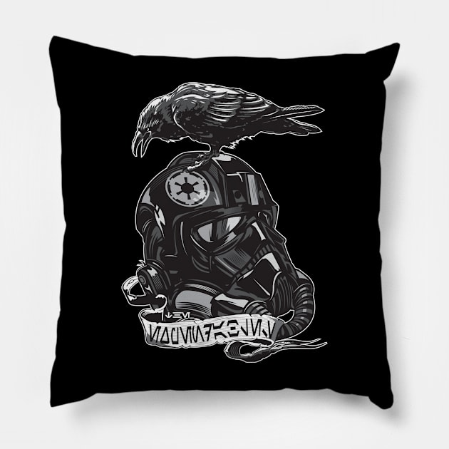 Cuervo 3 Pillow by MatamorosGraphicDesign