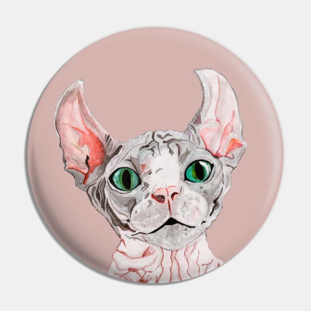 Sphynx cat portrait Pin by deadblackpony