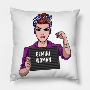 Gemini Woman Pillow