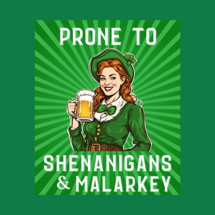 Shenanigans & Malarkey St Patrick's Day Red Head Leprechaun T-Shirt