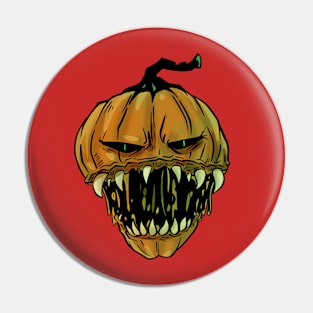 Scary horror Pumpkin face Halloween four Pin