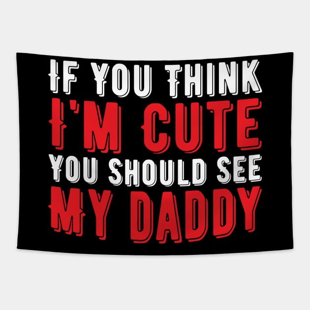 Funny Dad, Vintage Gift Idea Tapestry by Lukecarrarts