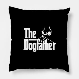 The DogFather (white) Pillow