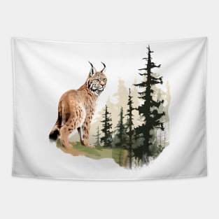 Eurasian Lynx Tapestry