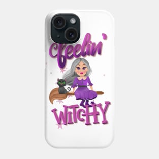 Feeling witchy halloween design Phone Case