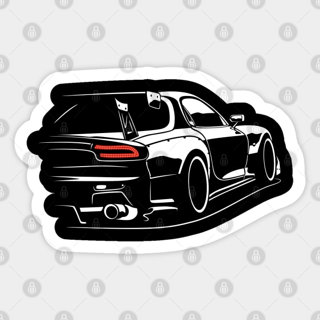 MAZDA FITMENT OUTLINE STICKER - 8