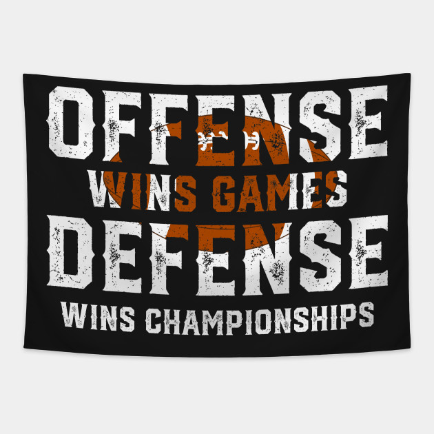 Offense Wins Games Defense Wins Championships - Funny Football Shirts Long  Sleeve T Shirt by mrsmitful