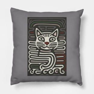 Gray Spaghetti Cat Pillow