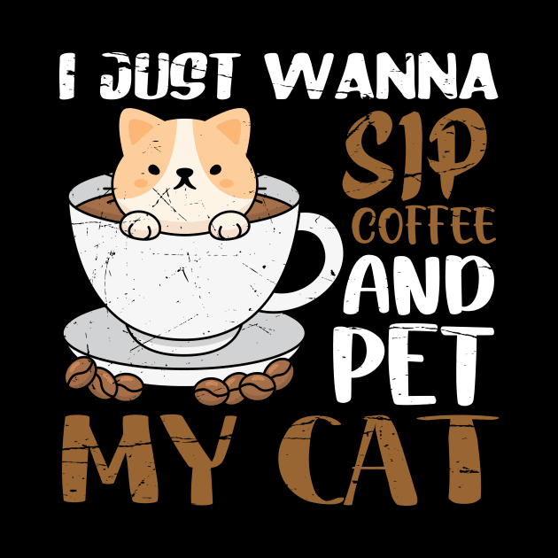 I just wanna sip coffee and pet my cat by SCOTT CHIPMAND