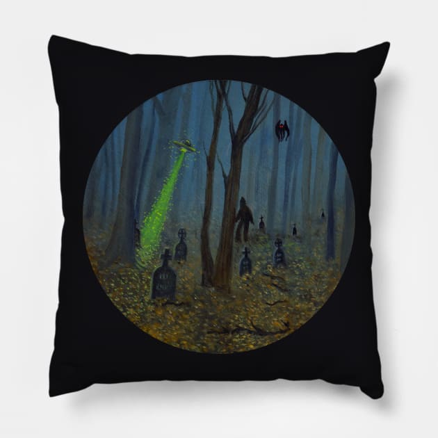 Deep in the Forest Pillow by Wallflower Ghost