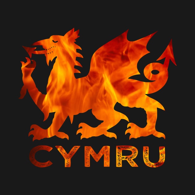 CYMRU TÂN FIERY WALES RED DRAGON by MarniD9