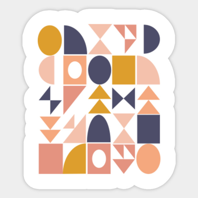 Colorful Shapes In Soft Earth Tones