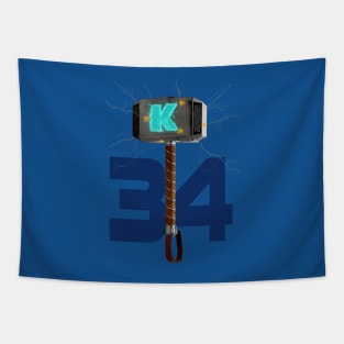 Syndergaard's Hammer (w/ Orange K) Tapestry