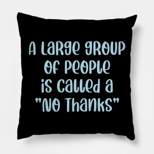 A Large Group Of People Is Called A No Thanks Pillow