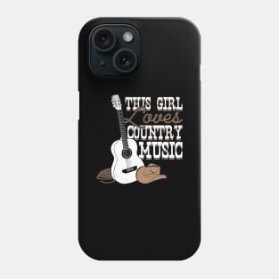 This Girl Loves Country Music Phone Case