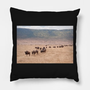 Wildebeest (Ngorogoro Crater) #3 Pillow