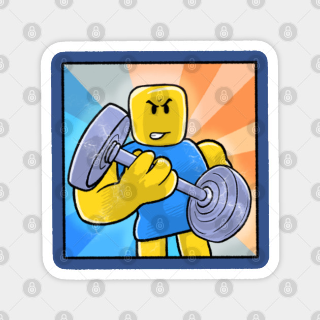 Weight Lifting Character Roblox Magnet Teepublic - wrench shirt roblox