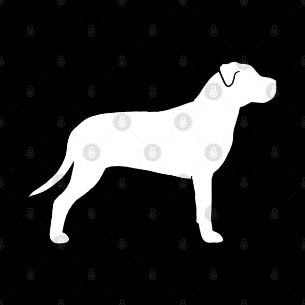 American Pit Bull Terrier Silhouette by Coffee Squirrel