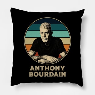 Anthony Bourdain retro Pillow