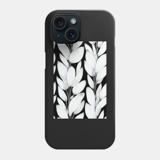 Beautiful Stylized White Flowers, for all those who love nature #175 Phone Case