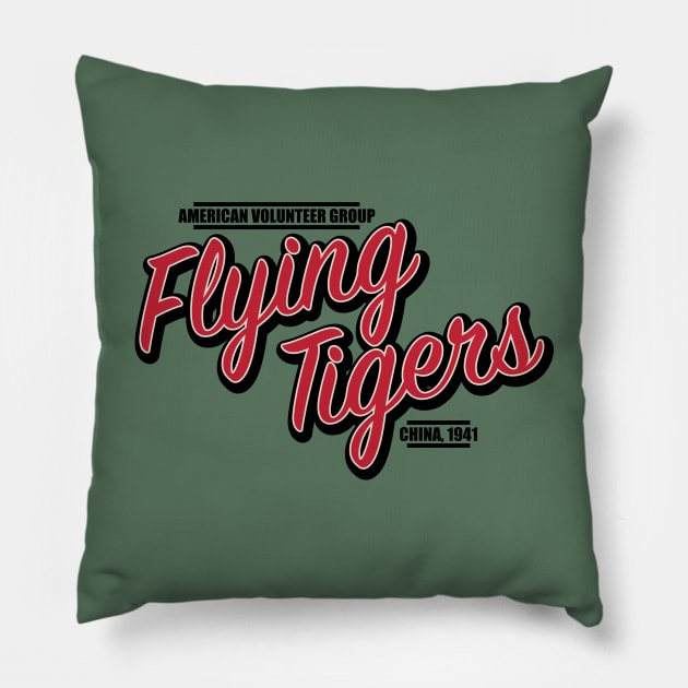 Flying Tigers WW2 Pillow by TCP