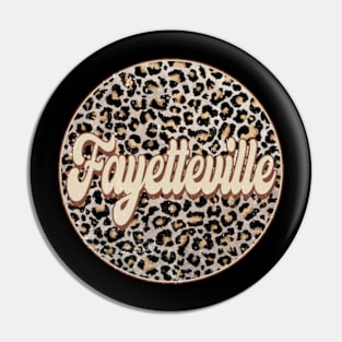 Classic Music Fayetteville Personalized Name Circle Birthday Pin