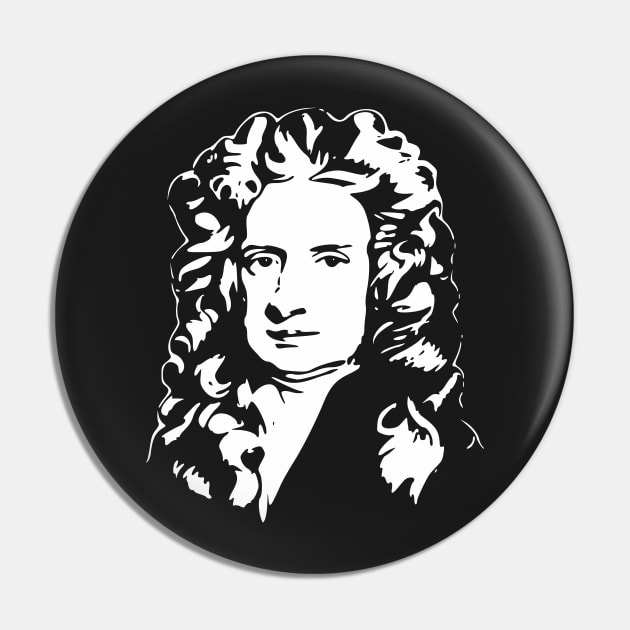Isaac Newton Pin by Nerd_art