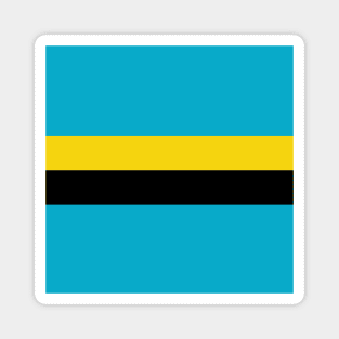 Bahamas Color Block - Blue Black Gold Magnet