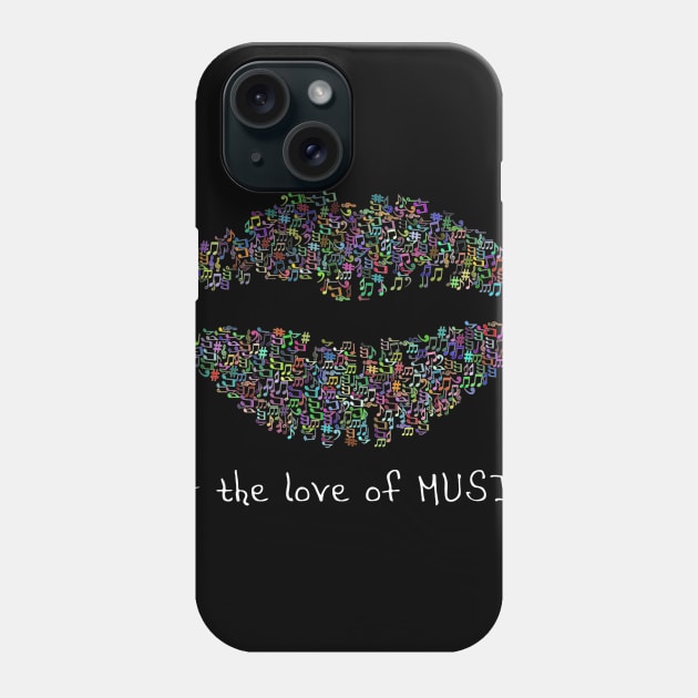 for the love of MUSIC Phone Case by DancingDolphinCrafts