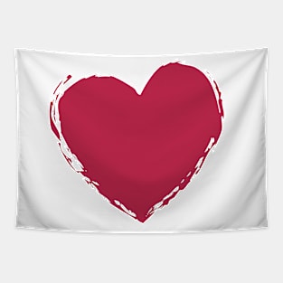 Color of The Year 2023 Viva Magenta Heart Tapestry