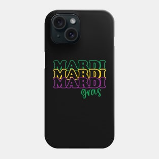 Retro Groovy Mardi Gras Costume New Orleans Carnival Parade Phone Case