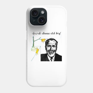 Terry Thomas/Salvador Dali fusion with melting cheese. Phone Case